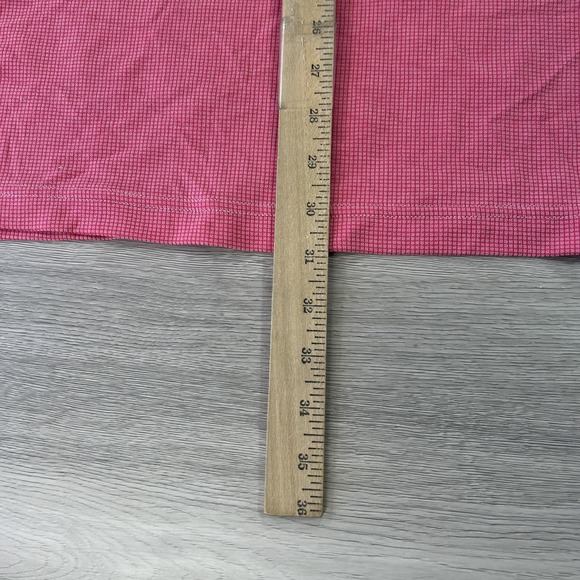 Tommy Bahama Polo Shirt Mens 2XL Pink Red Textured Modal Blend Casual Golf - Picture 5 of 10